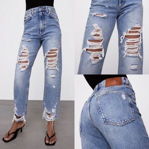 NWOT Zara The Pepper Mom Jeans 6